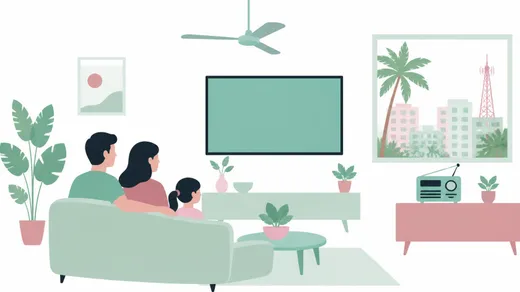 テレビ・ラジオのイメージイラスト